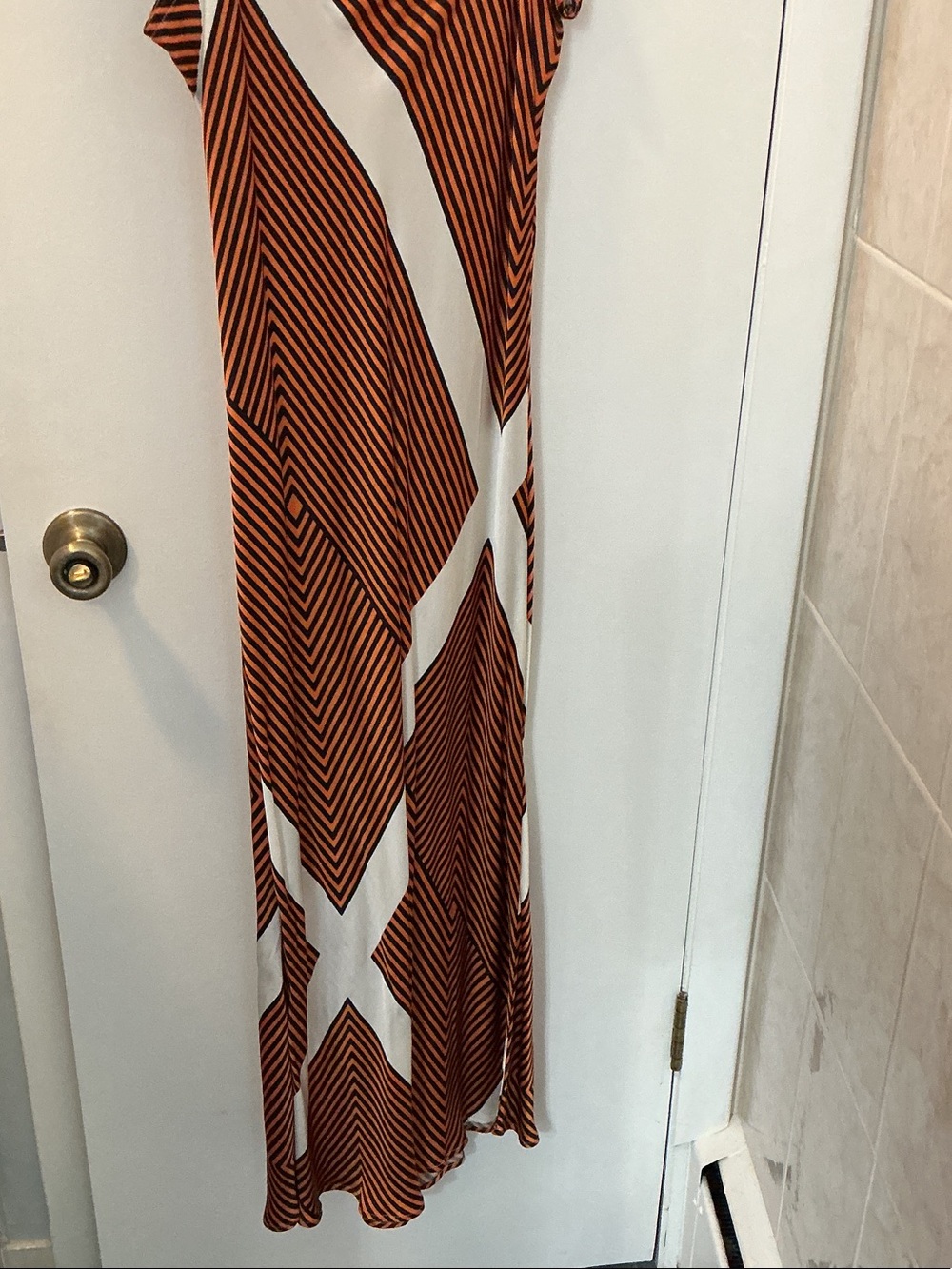 Loft Striped Maxi SunDress in Rust and Cream - Picture 3 of 6